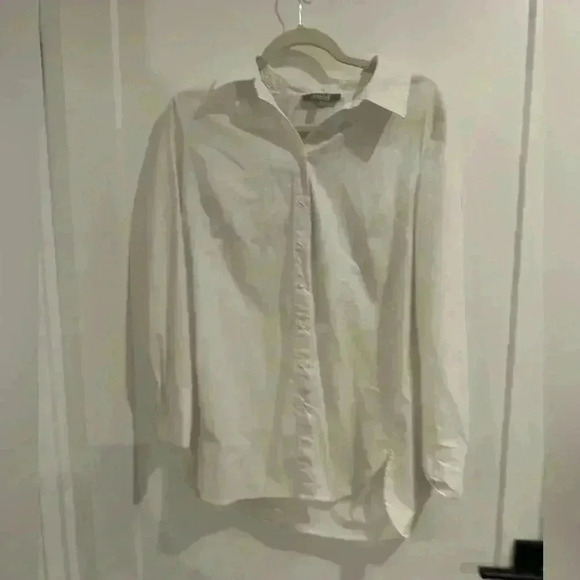 Marled button-down white shirt - Picture 2 of 6